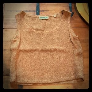 Handwoven sleeveless crop top size XS